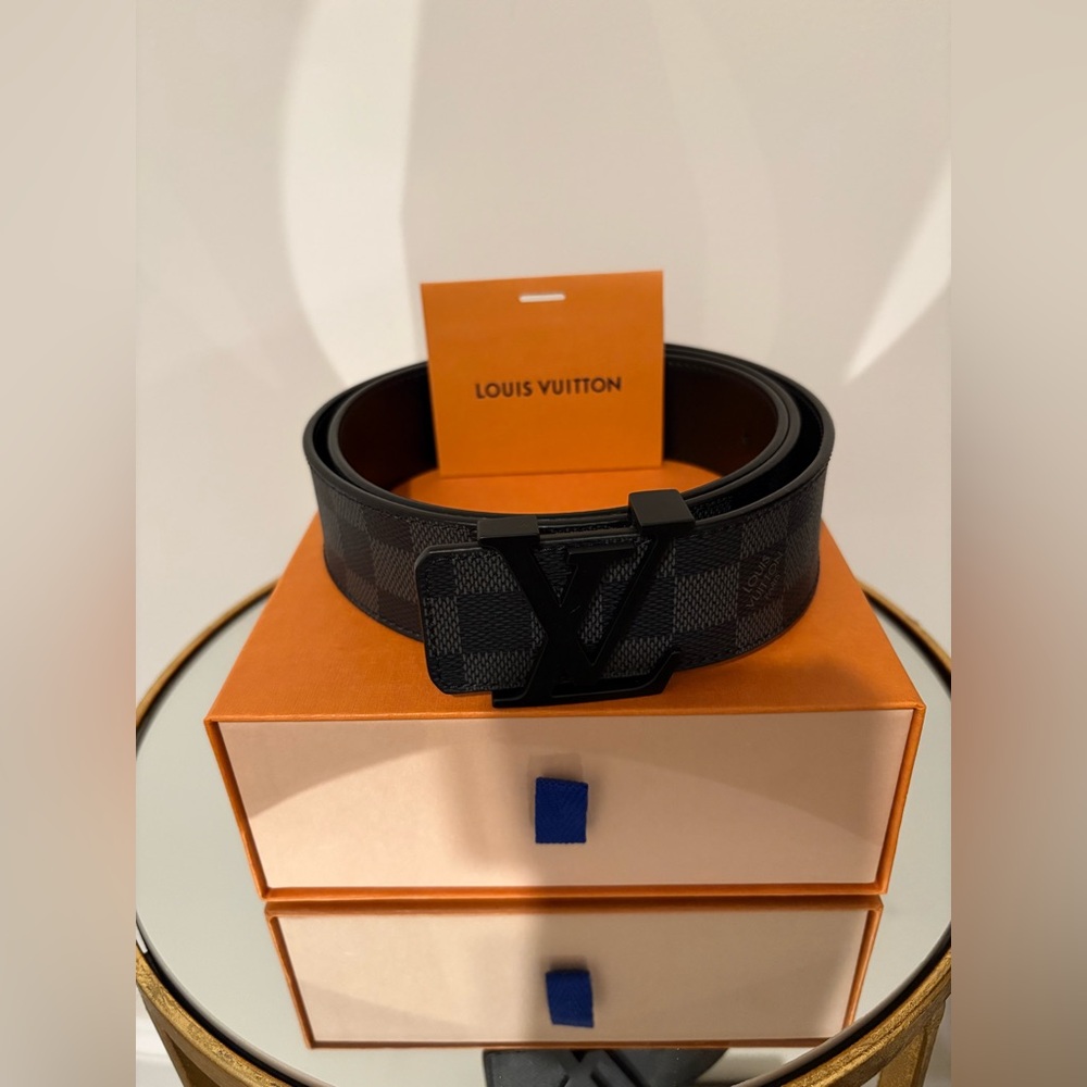 Damier Graphite Black/grey Men’s Belt LV BELT - Picture 9 of 10